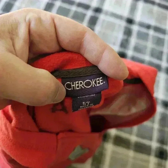 Cherokee red 5t cotton polyester mix - Picture 5 of 7